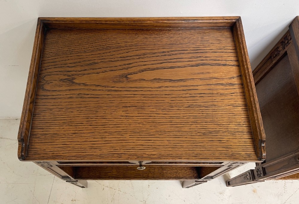 Pair French nightstands  View V
