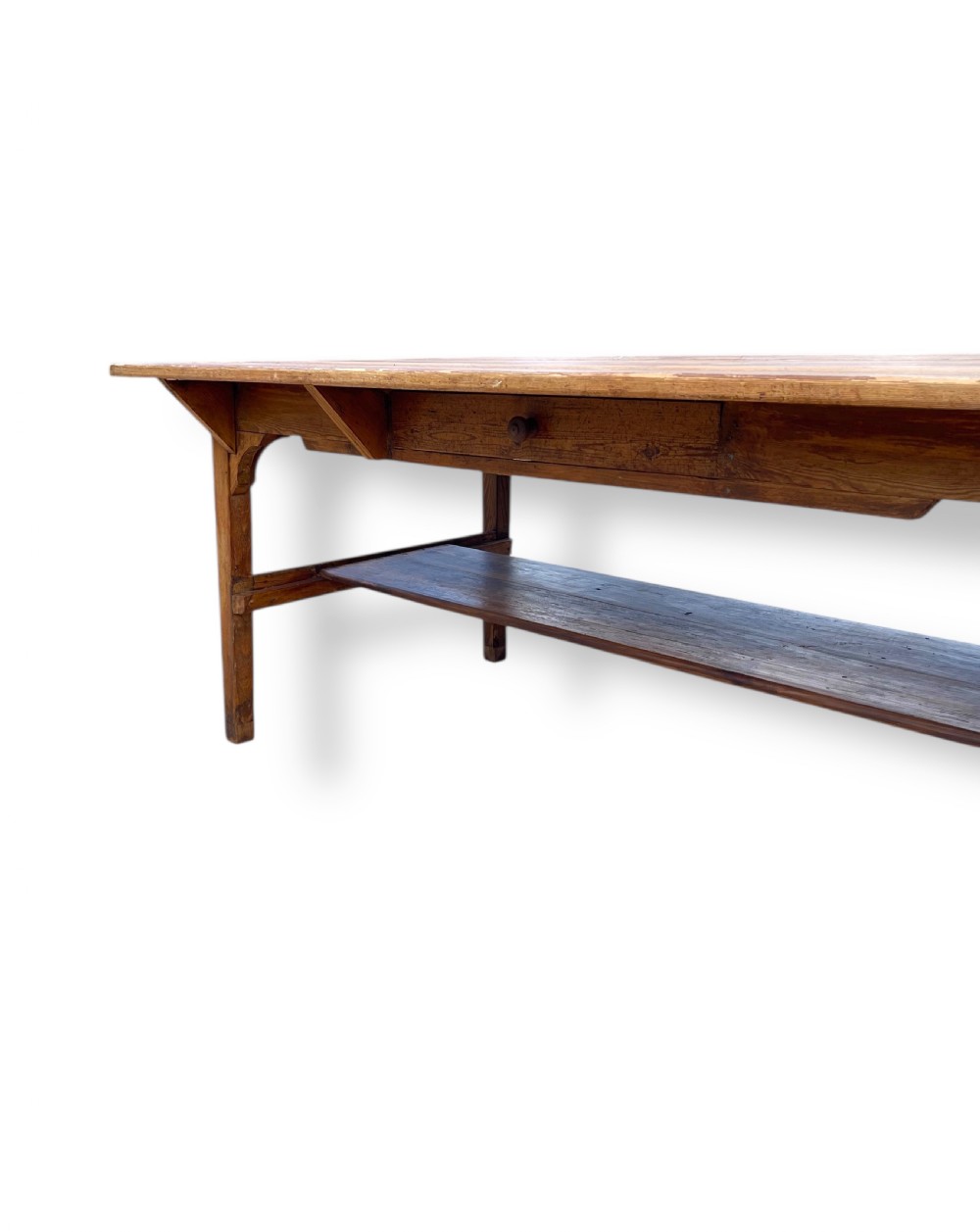 19TH CENTURY ENGLISH PINE DINING TABLE View VI