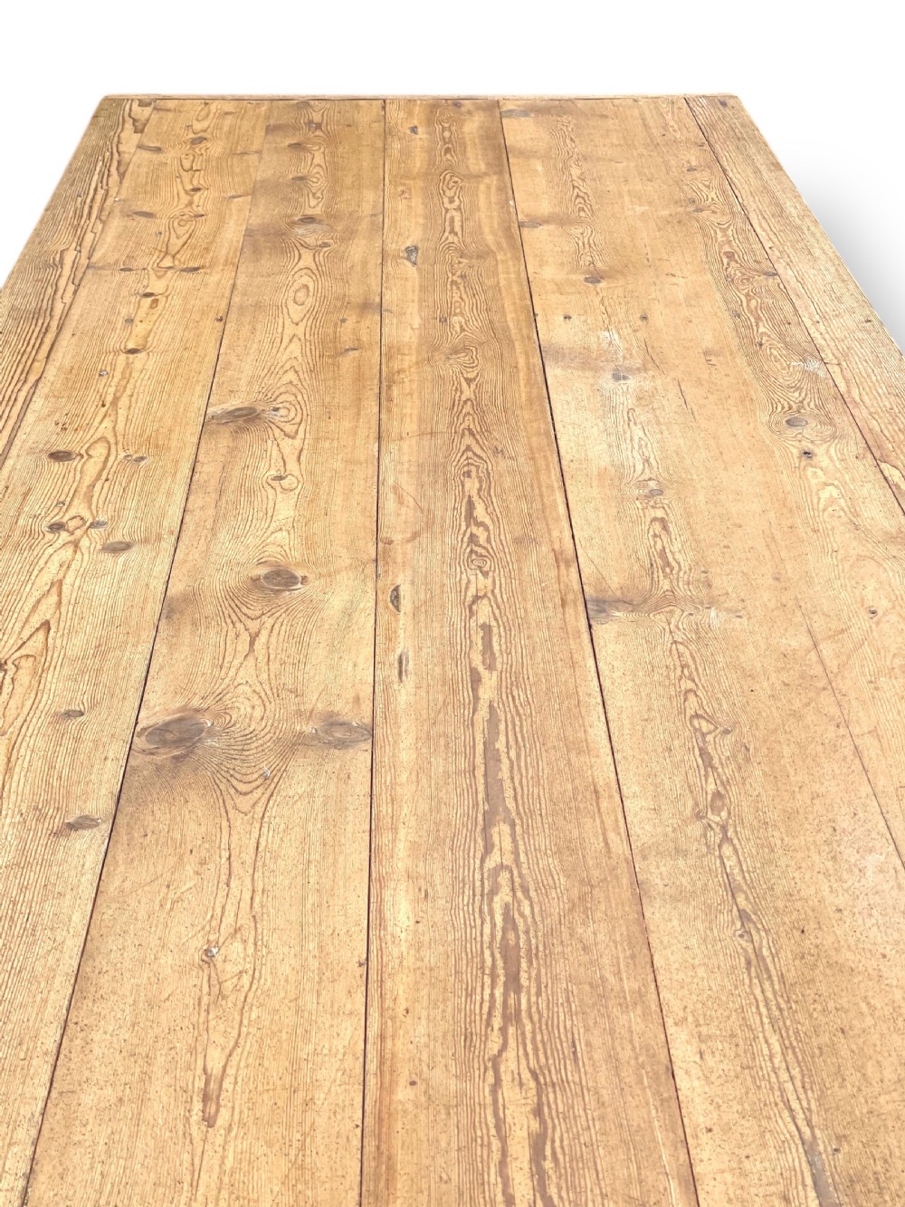 19TH CENTURY ENGLISH PINE DINING TABLE View XI