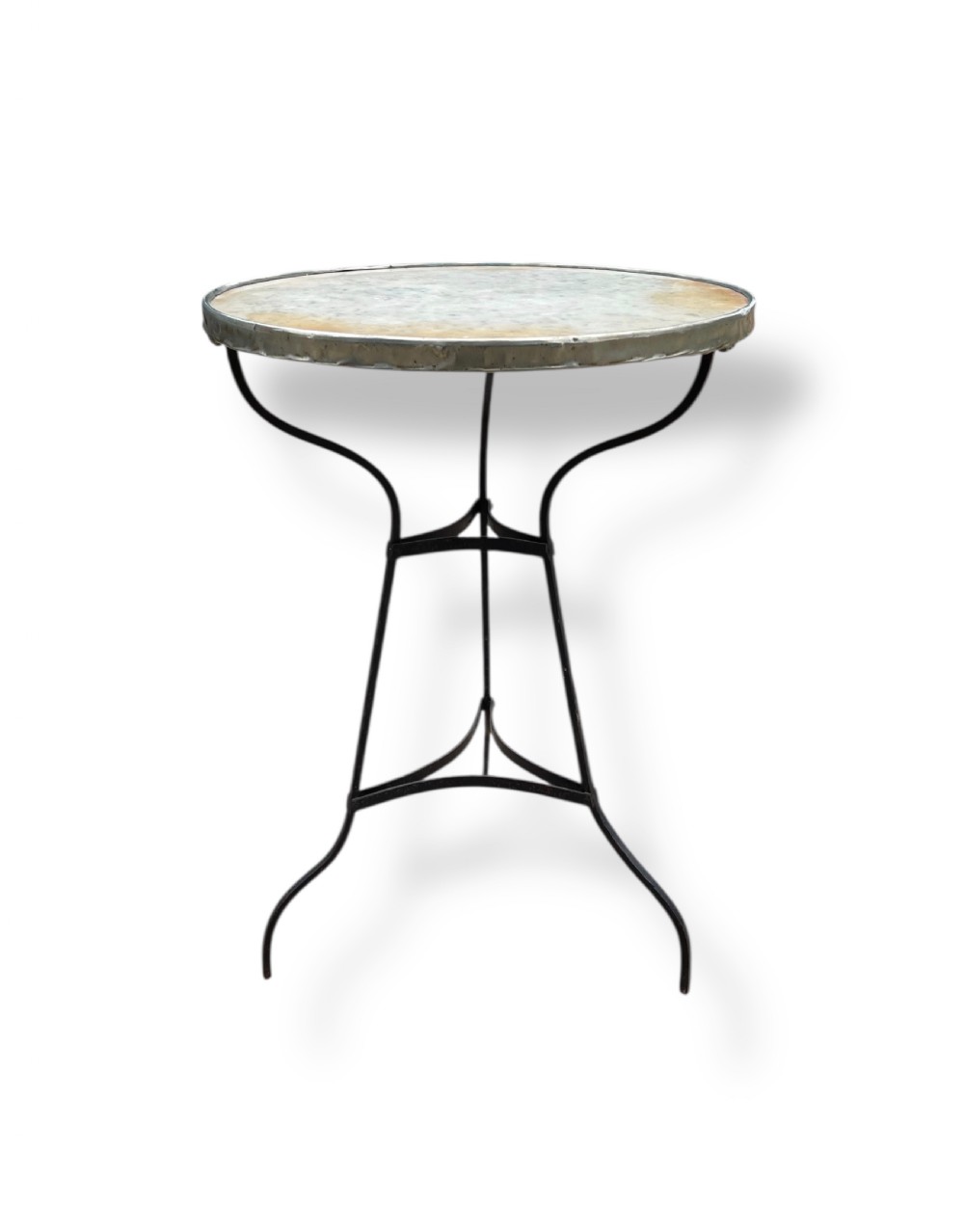 19th Century French Marble Top Bistro Table View IV