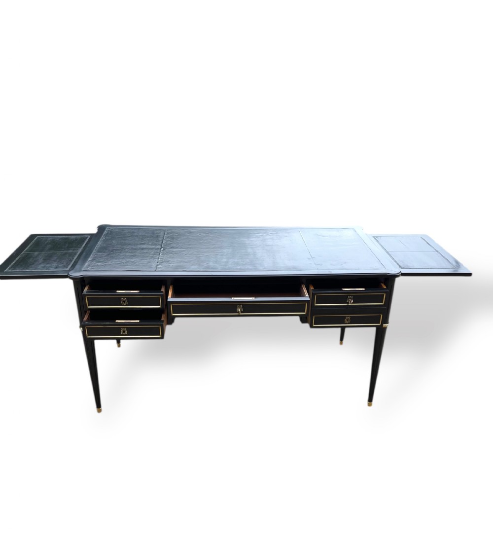 20th Century French Ebonized Writing Desk View VII