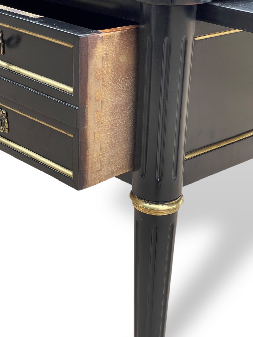 20th Century French Ebonized Writing Desk View XV