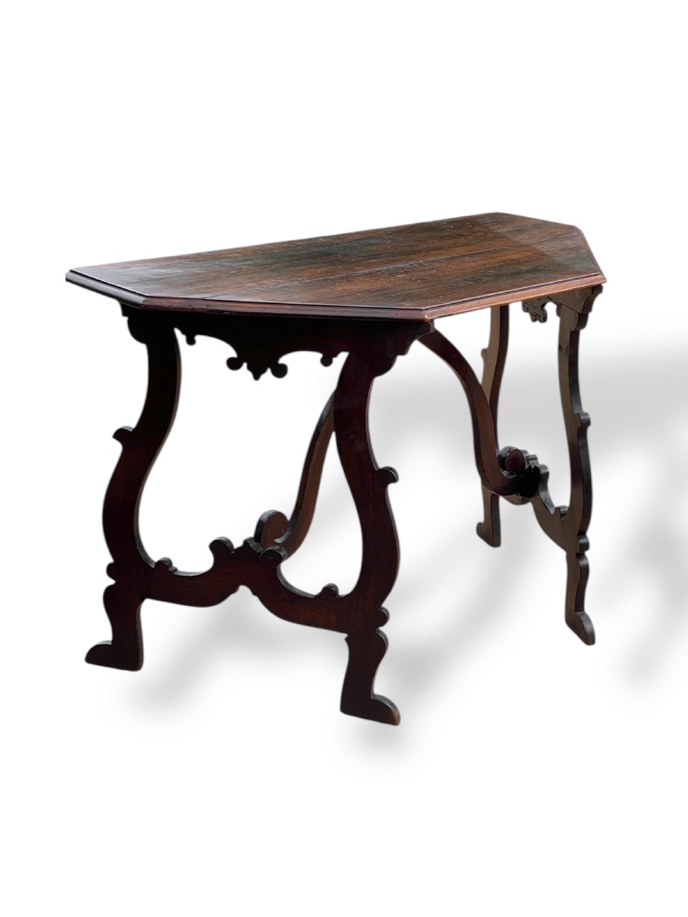 Pair of 18th Century Italian Walnut Console Tables View VI