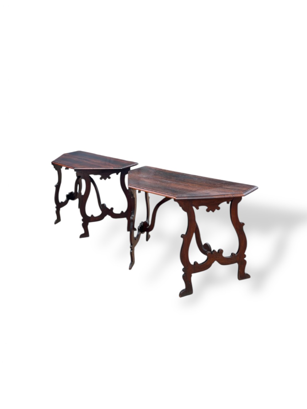 Pair of 18th Century Italian Walnut Console Tables View VII