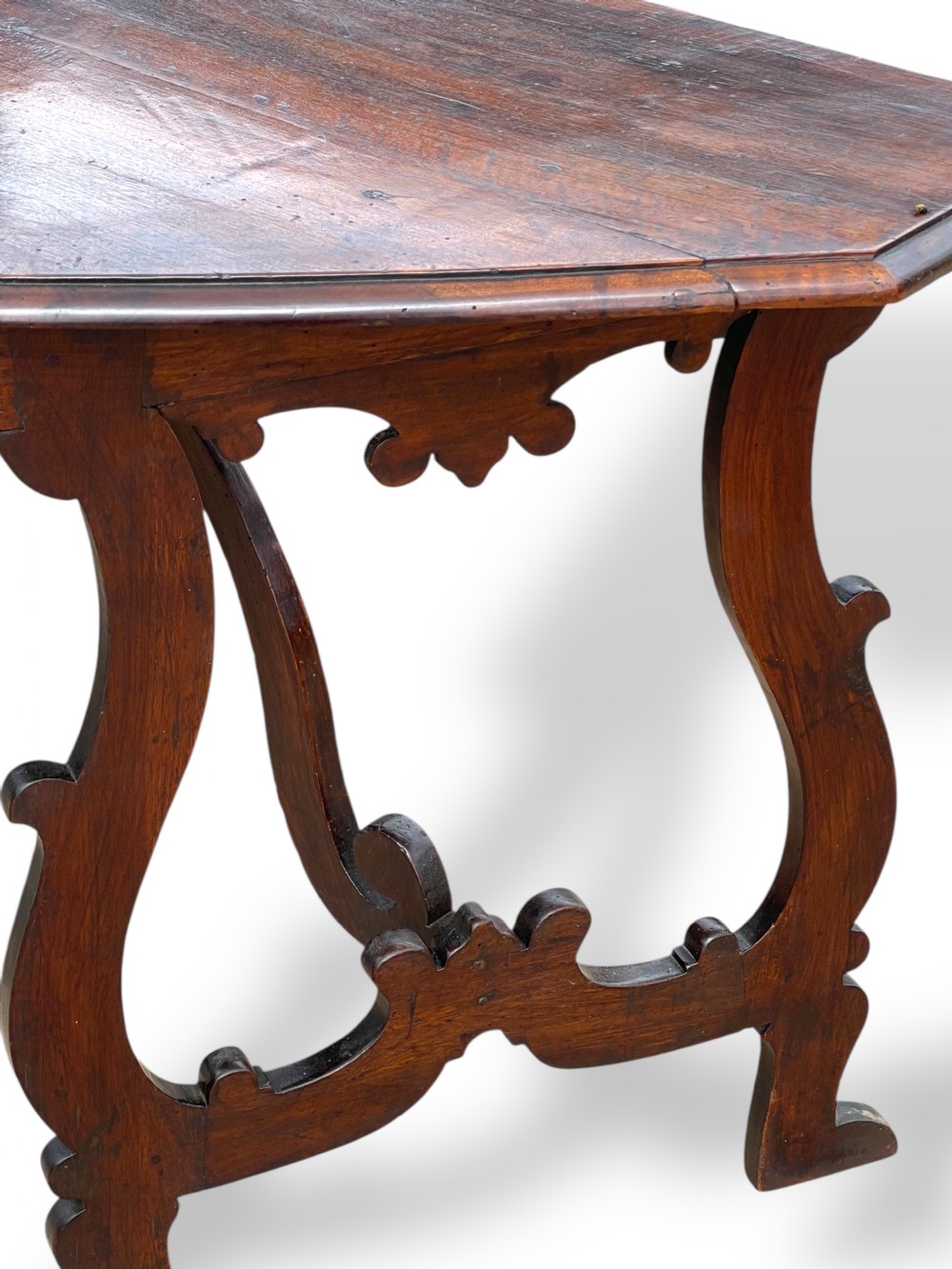 Pair of 18th Century Italian Walnut Console Tables View X