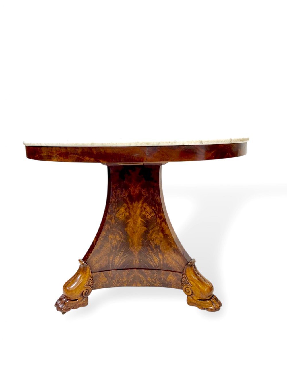 19th Century French Mahogany Tri-Form Base Gueridon View II