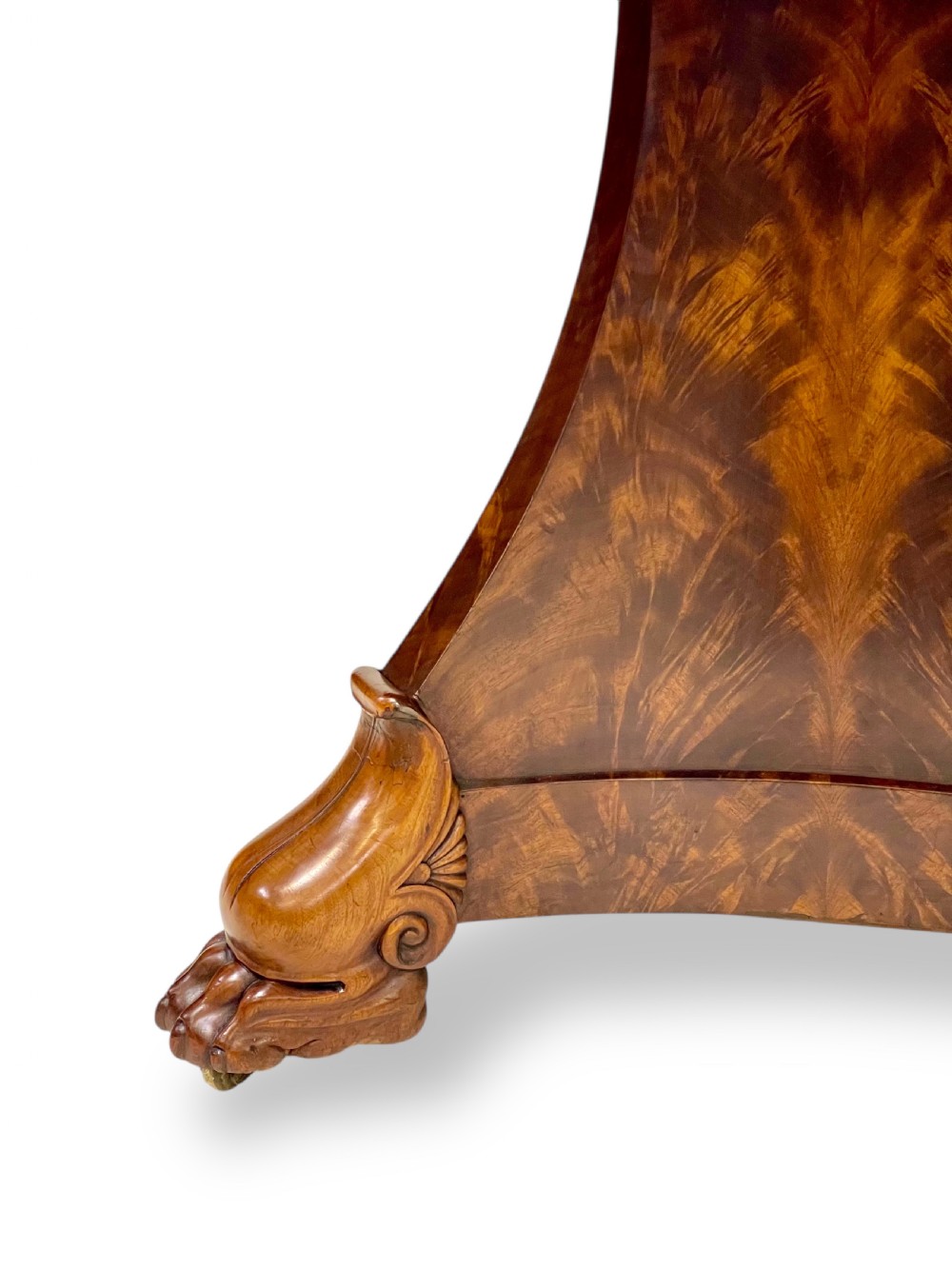 19th Century French Mahogany Tri-Form Base Gueridon View III