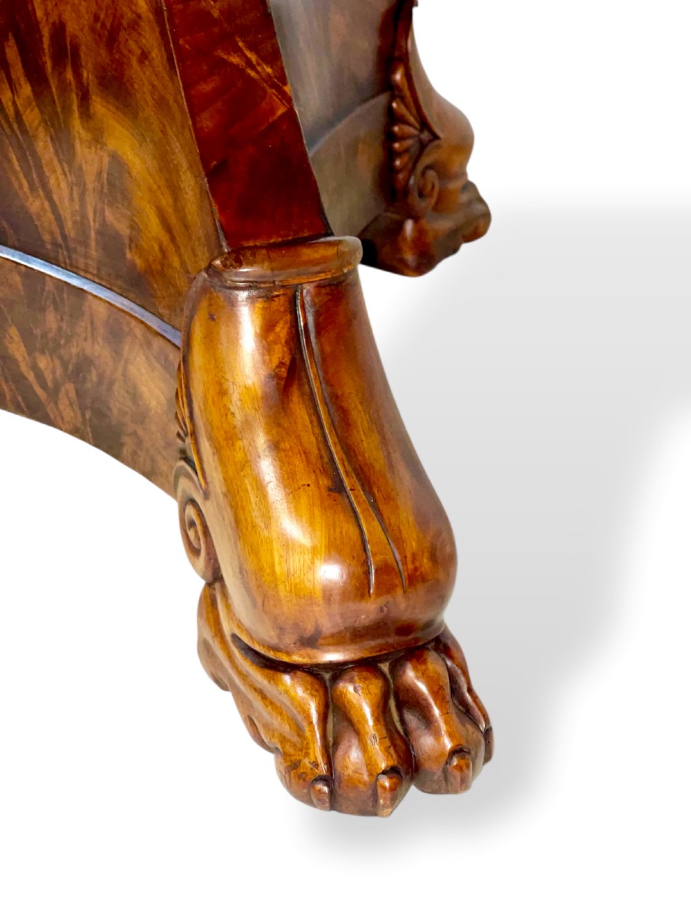19th Century French Mahogany Tri-Form Base Gueridon View VII