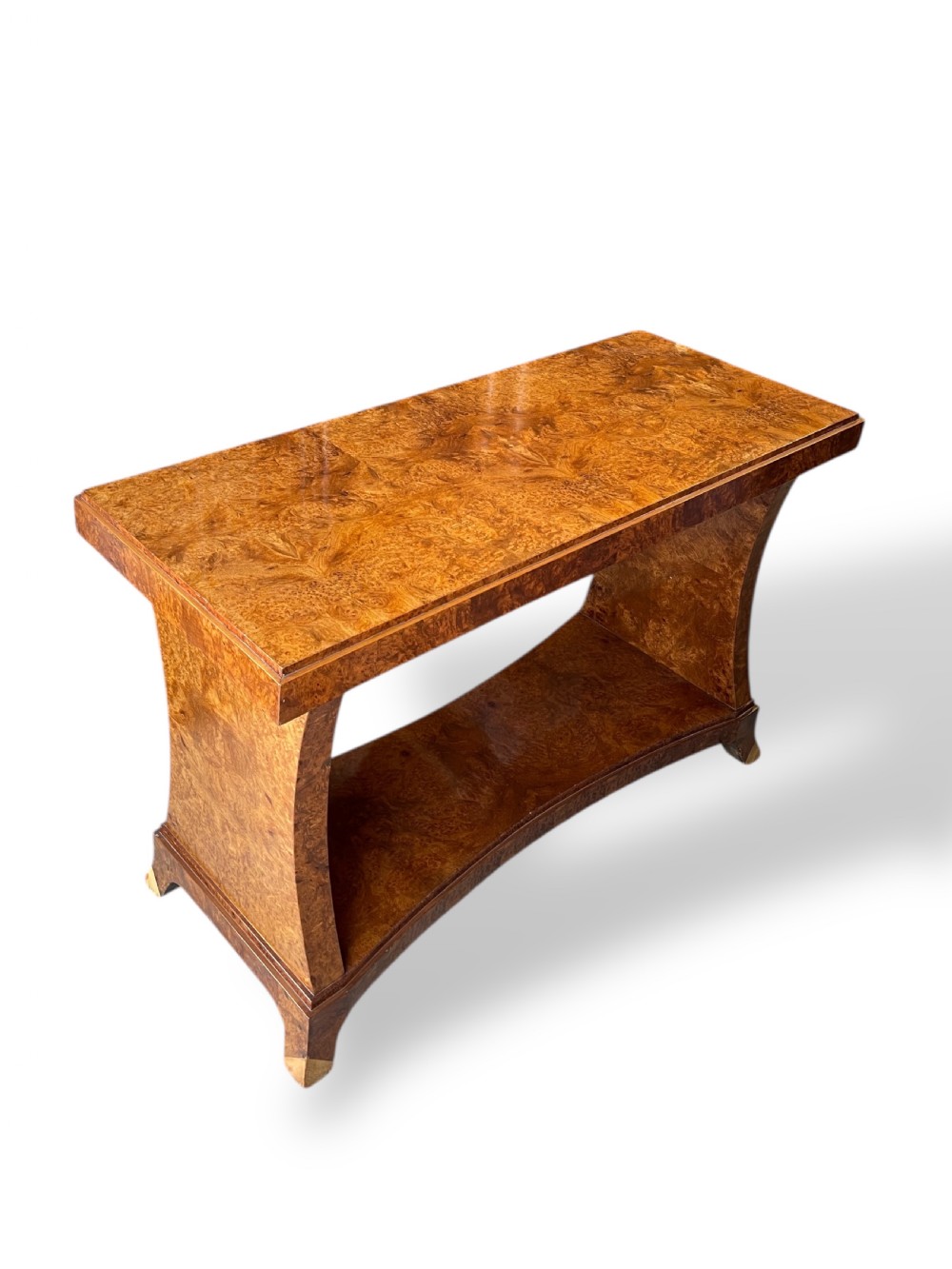 Burr Walnut Art Deco Table