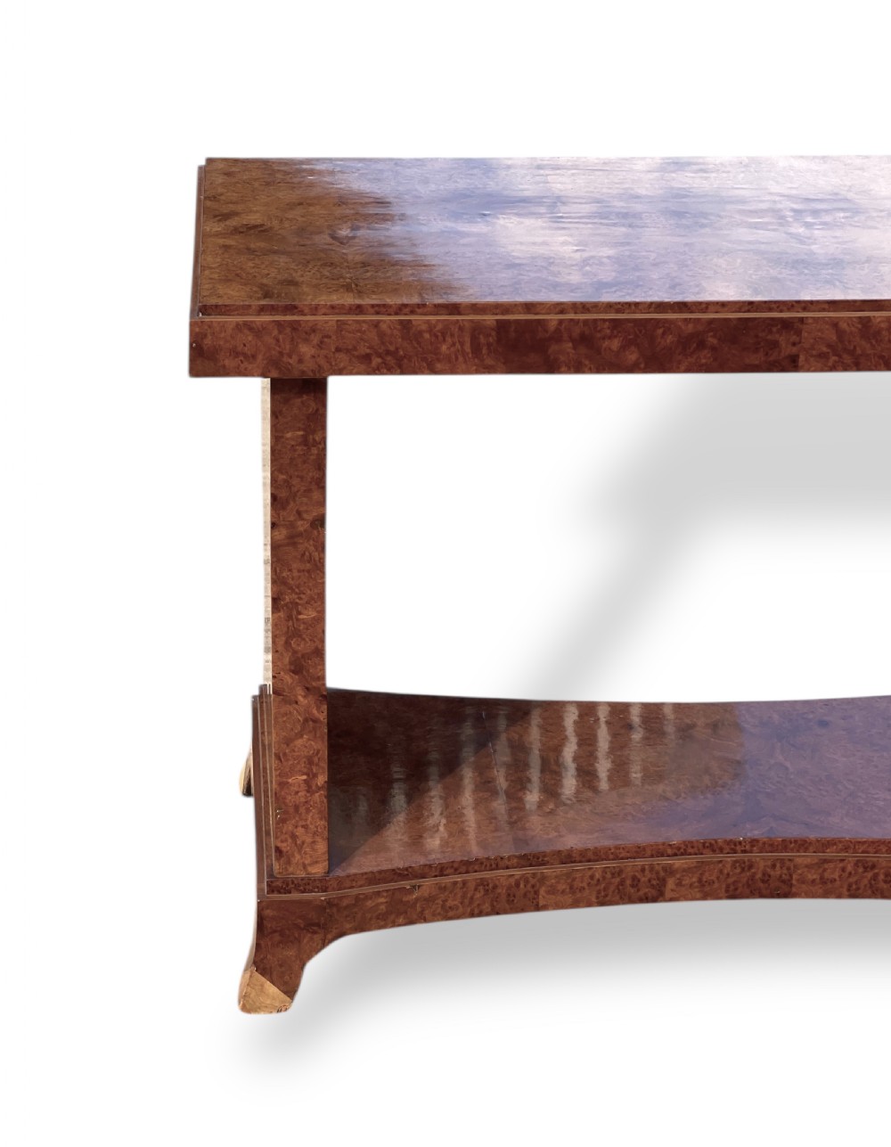 Burr Walnut Art Deco Table View VII