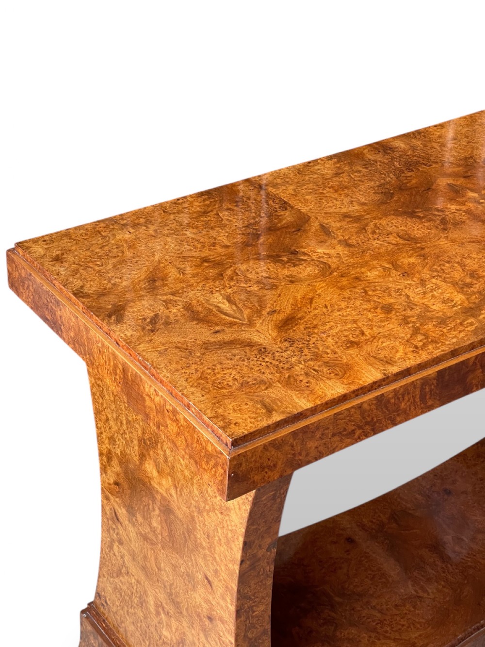 Burr Walnut Art Deco Table View XIV
