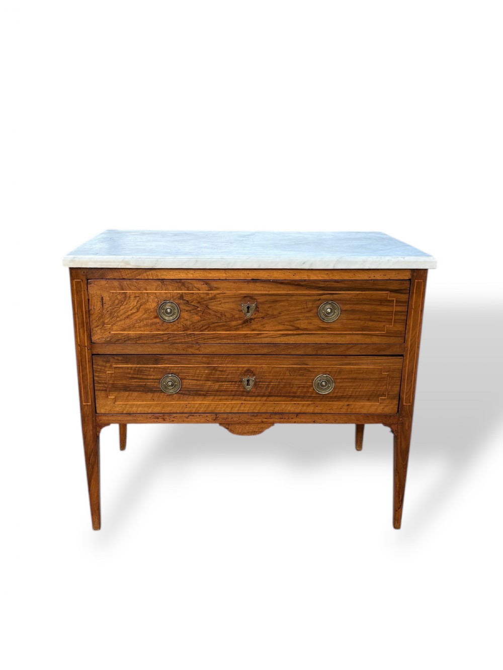 French 18th Century Marble top Commode View V