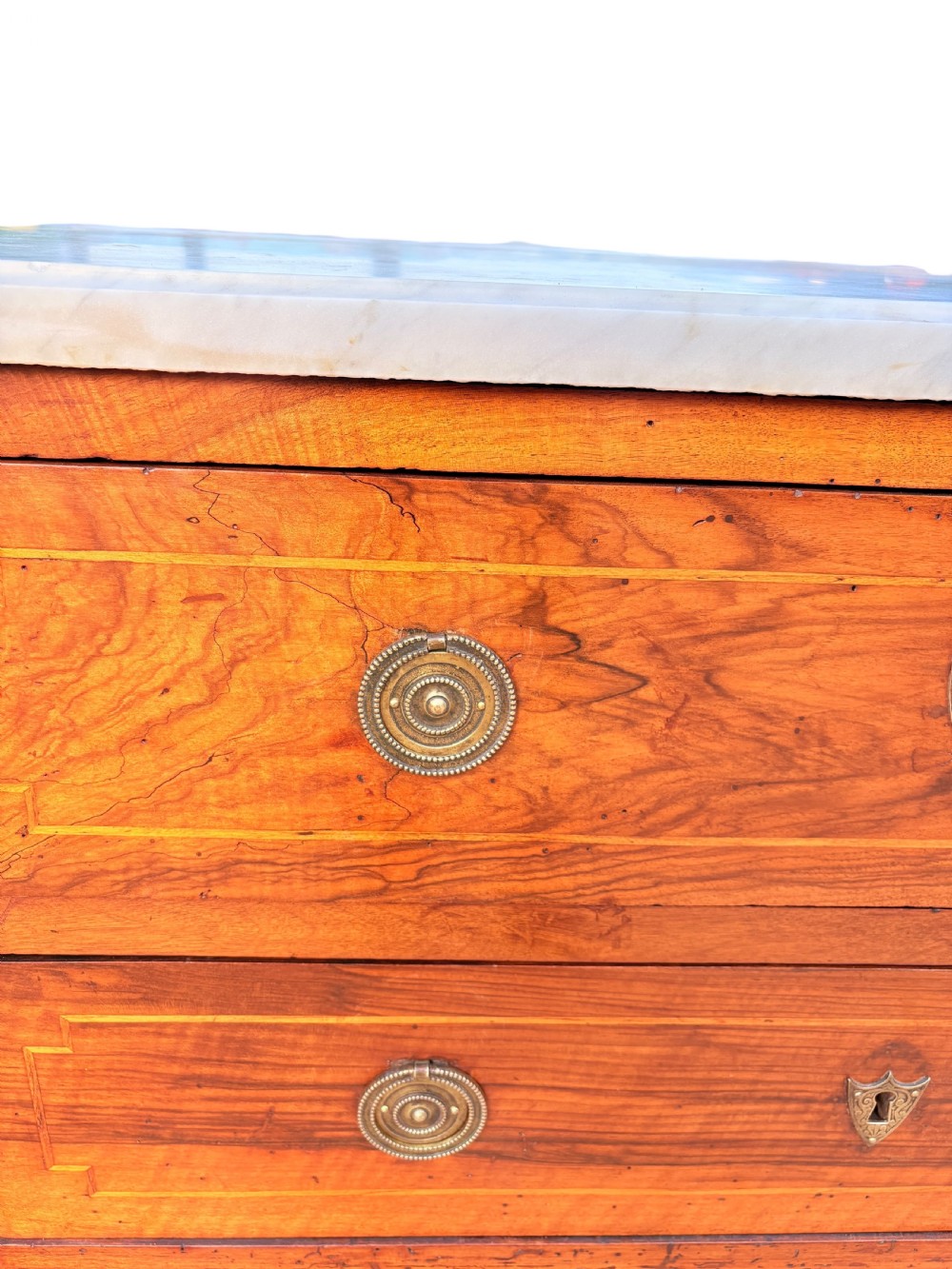 French 18th Century Marble top Commode View XI