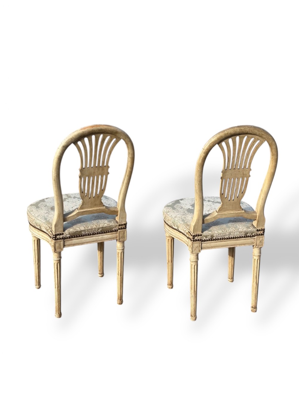 Pair of French Painted Side Chairs View II