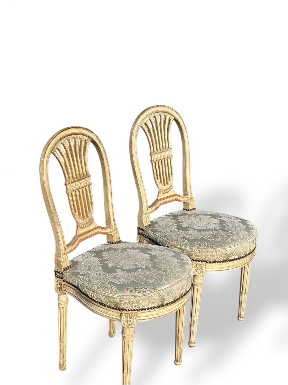 Pair of French Painted Side Chairs View V