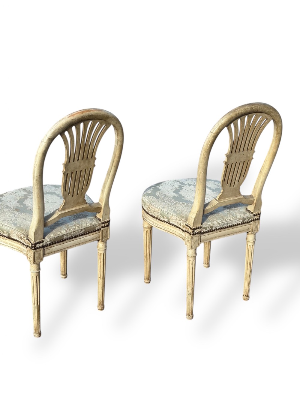 Pair of French Painted Side Chairs View VII