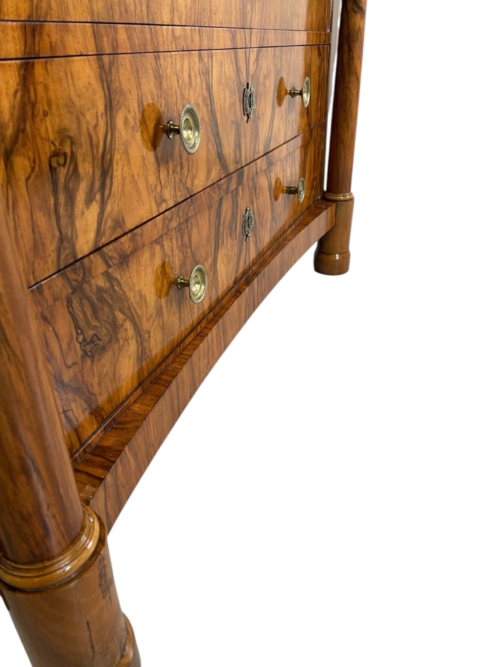 Early 19th Century French Empire Figured walnut Commode  View X