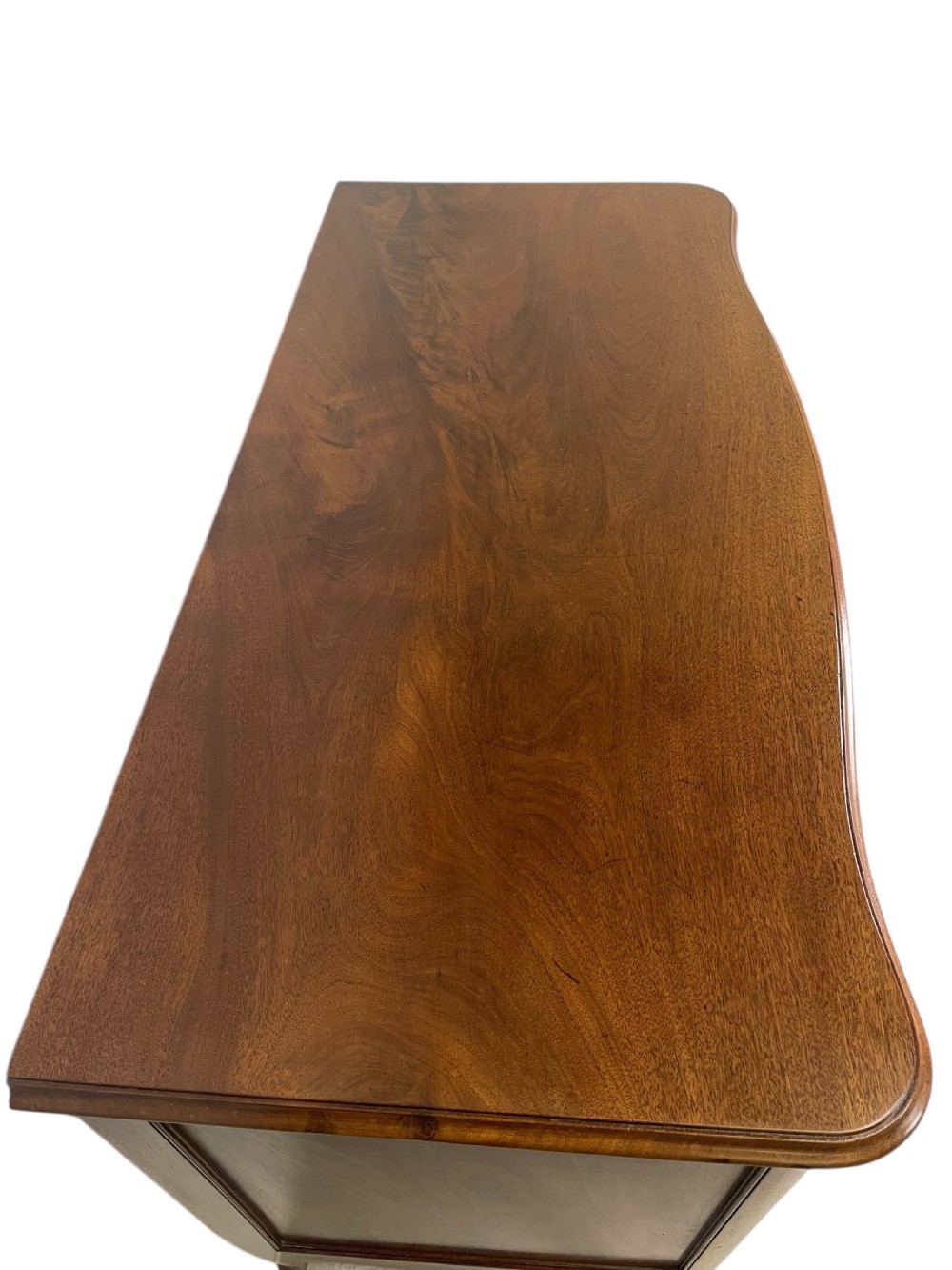 Antique Serpentine Chest Of Drawers in Mahogany  View V