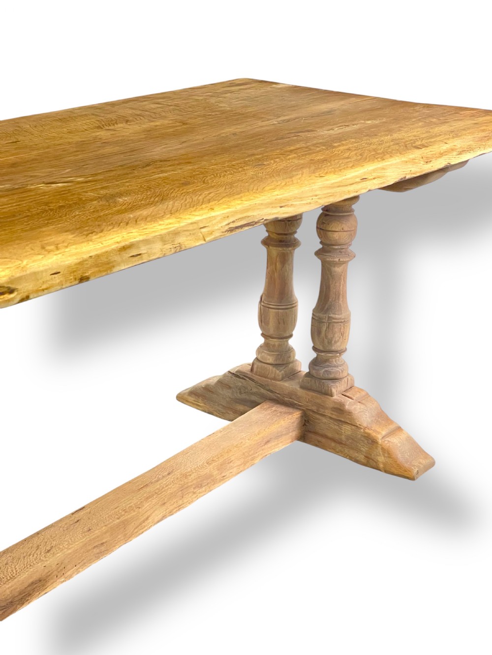 Oak Refectory Table single plank top  View IV
