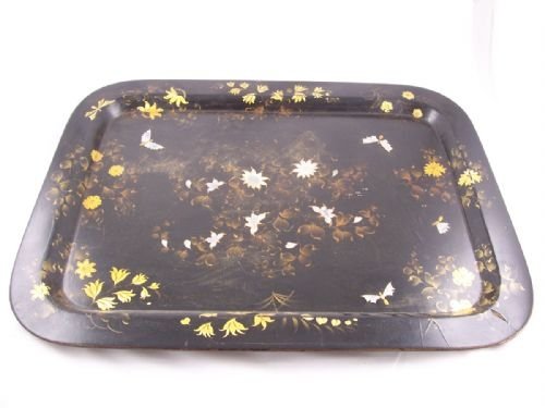 19th C Papier Mache Tray