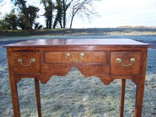 George III Oak Lowboy/side Table