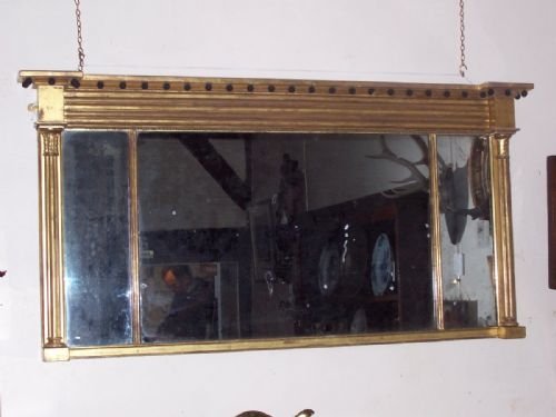 Regency Giltwood Overmantle Mirror