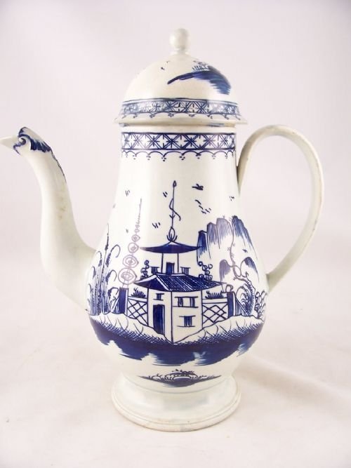 18th C Pearlware Coffee Pot