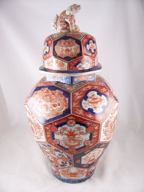 Large 19th C Imari Vase