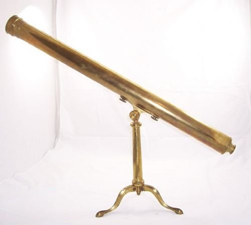 Very Large 19th C Brass Telescope