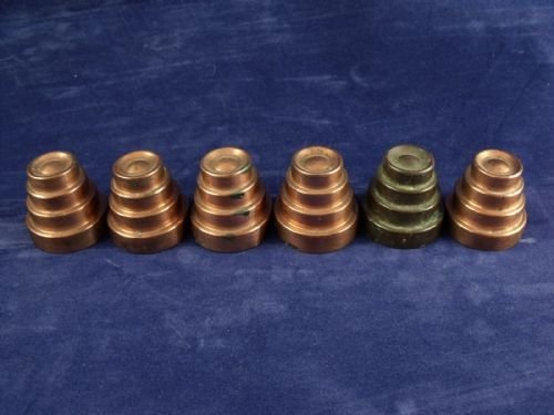 Set of Six Conical Jelly Moulds