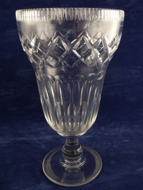 19th C. Cut Glass Celery Vase