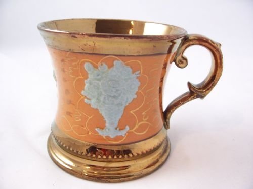 19th C Copper Lustre Mug