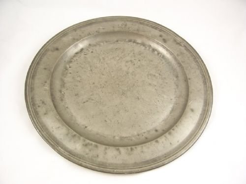 19th C Pewter Charger