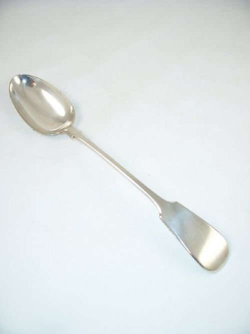 19th C Silver Plated Basting Spoon