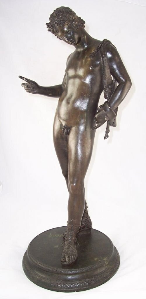 19th C Bronze of Narcissus