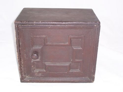 Late 17th C Oak Spice Cabinet