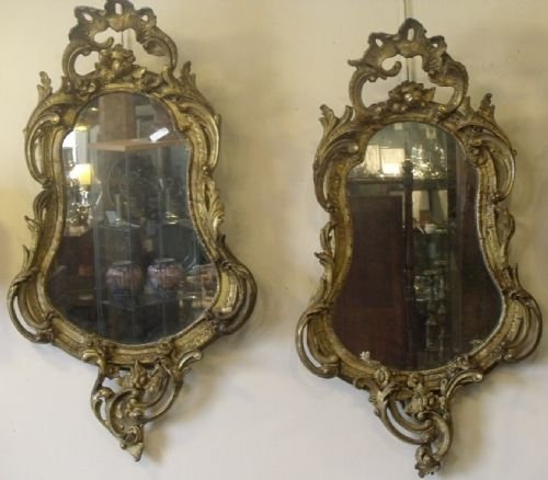 Pair of 19th C Gilt Mirrors