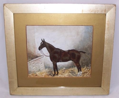 Early 20th C Horse Oil