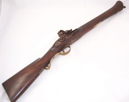 19th C Walnut Stocked Blunderbuss