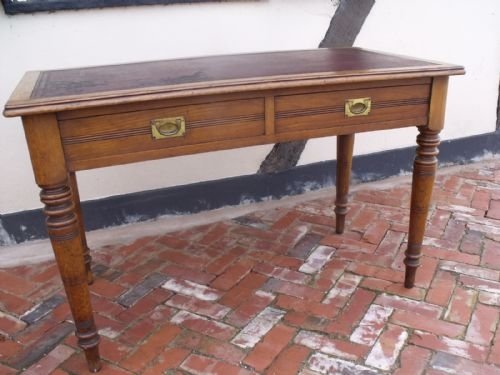 19th C Oak Writing Table