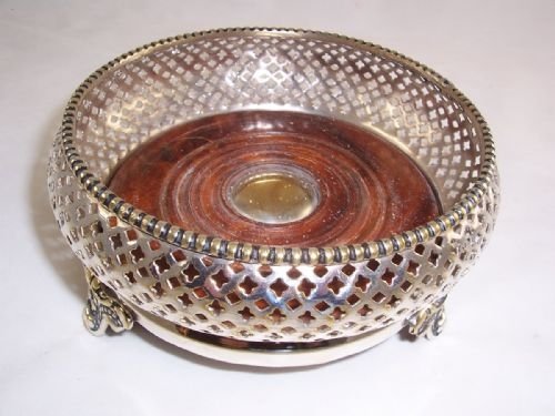 Large Silver Plated Coaster
