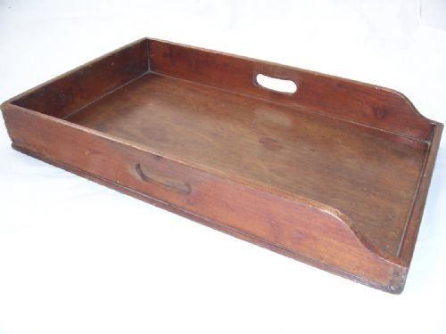 Early 19th C Mahogany Butler's Tray