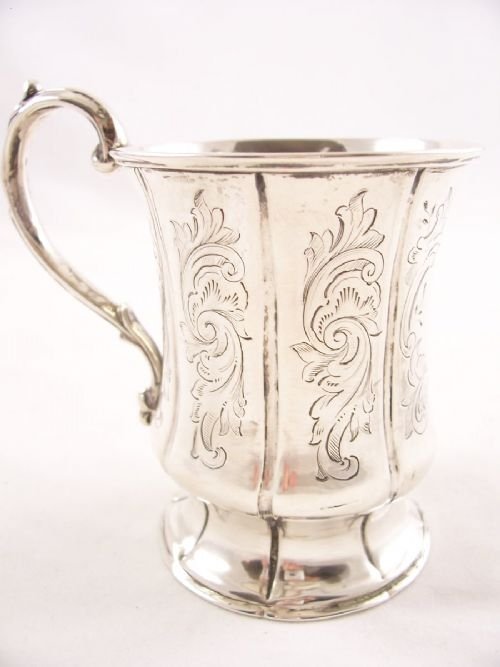 19th C Silver Christening Cup