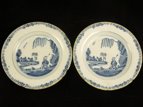 Pair of Delft Plates