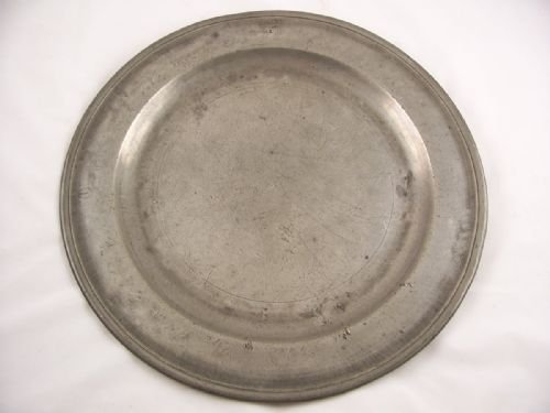 18th C Pewter Charger