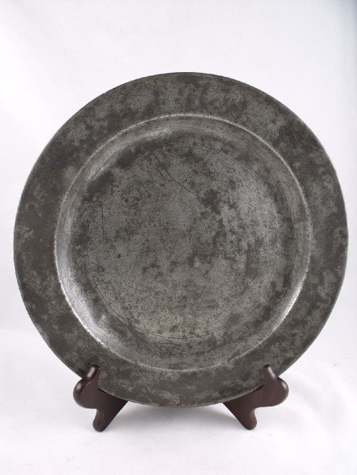 18th Century Pewter Plate