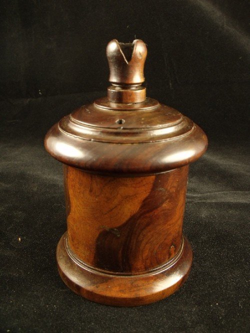 19th C Lignum Vitae String Box