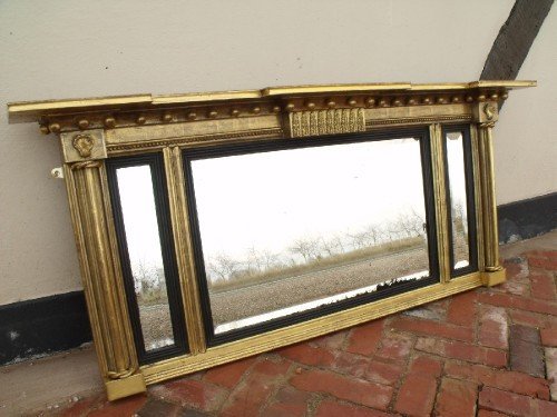 Regency Gilt Overmantle Mirror