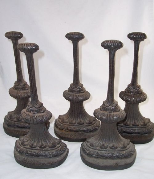 Set of Five 19th C Cast Iron Doorstops