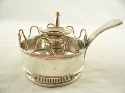 19th C Silver Plated Chamberstick